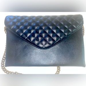 J.Crew black envelope shoulder/ clutch bag